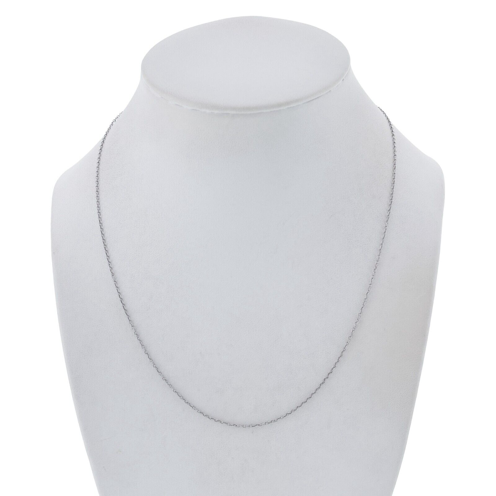 Vintage Italian Sterling Silver 925 Cable Link Chain Necklace 18